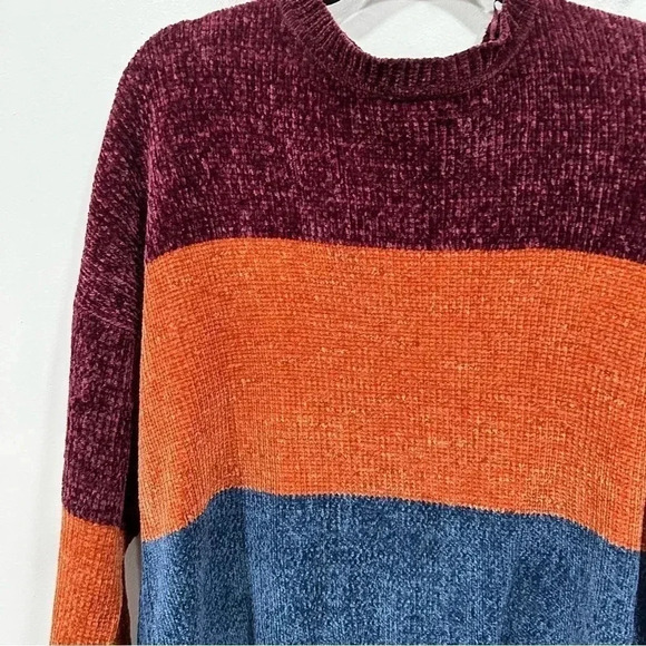 🍁 Brave soul striped Chenille Super Soft Striped sweater Small - Picture 4 of 6